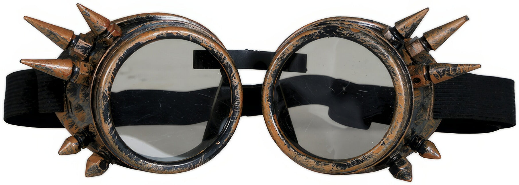 Brązowe okulary steampunkowe
