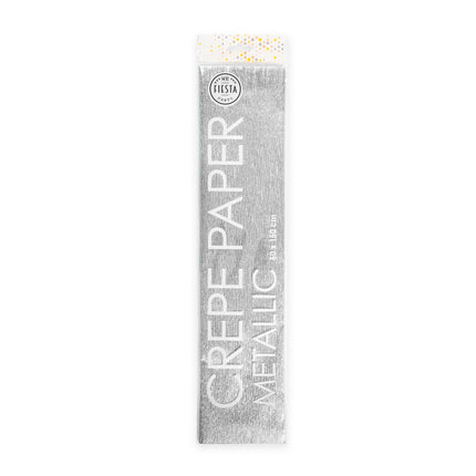 Papier krepowy metaliczny srebrny 50 cm 1,5 m