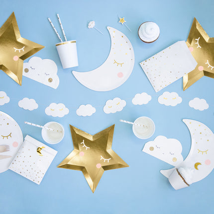 Talerzyki Little Star Gold 27cm 6szt
