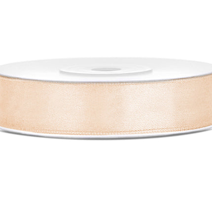 Wstążka satynowa Vanilla Creme 12mm 25m