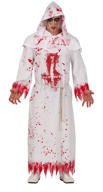 Kostium mnicha na Halloween dla mężczyzn Krwawy L