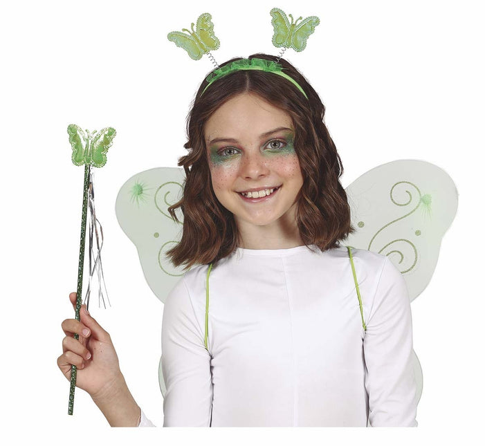 Zielony zestaw akcesoriów Butterfly 3 szt.