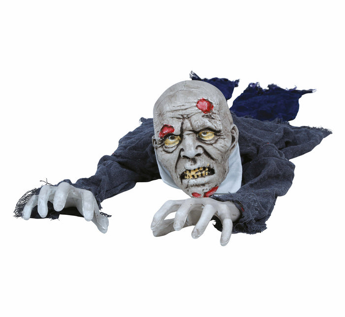 Halloweenowa dekoracja stołu Zombie ze światłem i dźwiękiem 1,4 m