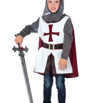 Kostium rycerza Krzyż dziecięcy 4 szt.