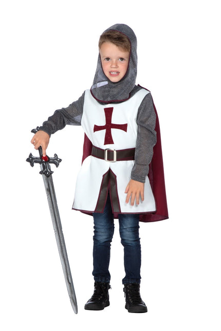 Kostium rycerza Krzyż dziecięcy 4 szt.