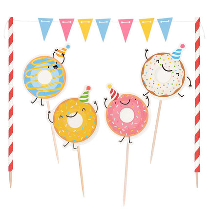 Donut Cake topper 5 szt.