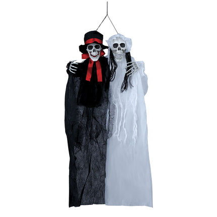 Dekoracja wisząca na Halloween Panna Młoda i Pan Młody 90 cm