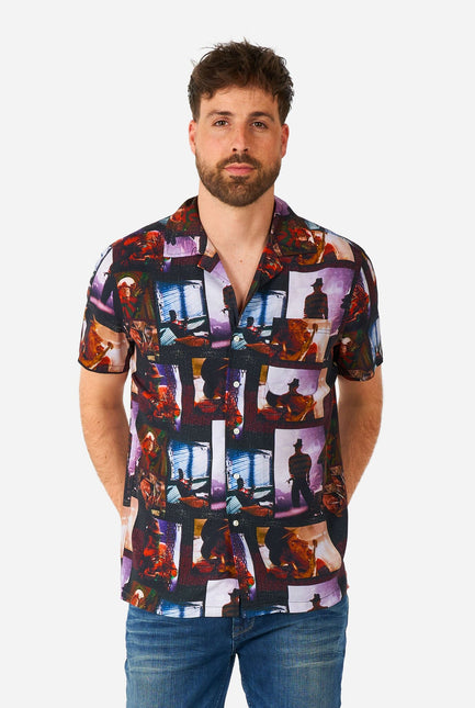 Koszula z krótkimi rękawami A Nightmare On Elmstreet Men <tc>OppoSuits</tc>