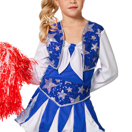 Strój cheerleaderki Niebieski Dziecko