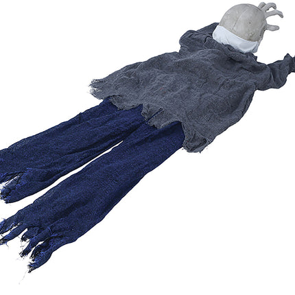 Halloweenowa dekoracja stołu Zombie ze światłem i dźwiękiem 1,4 m