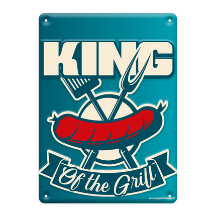 Metalowa płyta King Of Grill