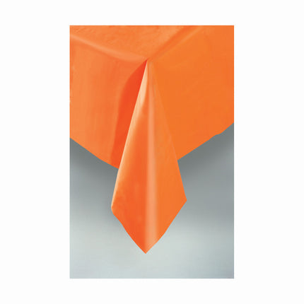 Pomarańczowy obrus plastikowy 2,74 m
