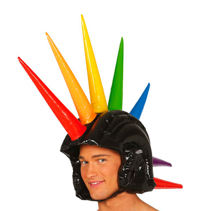 Kolorowy nadmuchiwany Mohawk