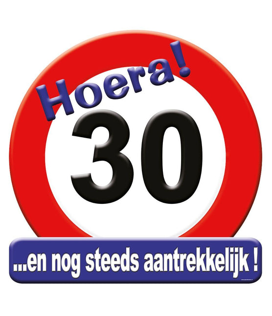 Znak na drzwi 30 lat Znak drogowy 50 cm