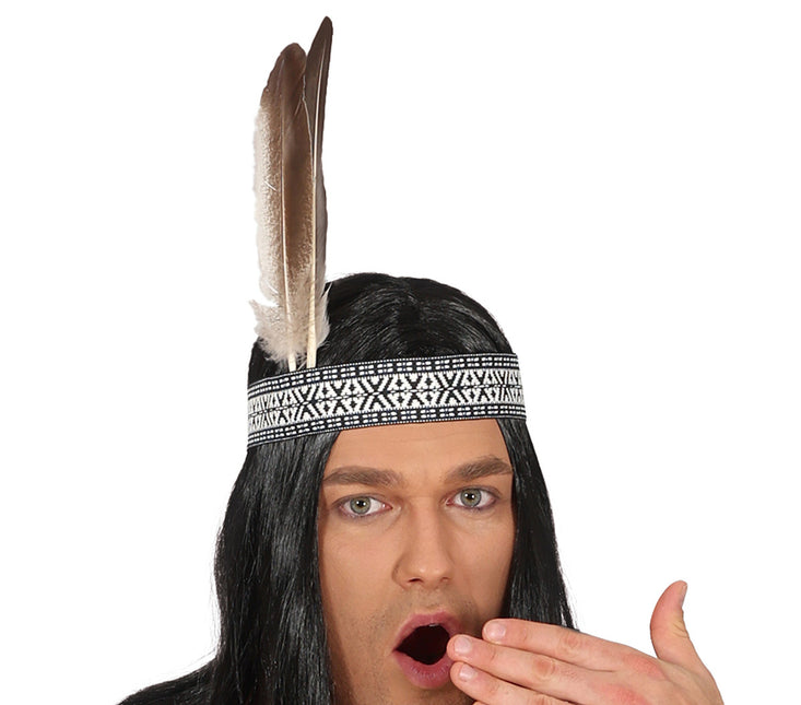 Kostium indiański brązowy męski 2 szt