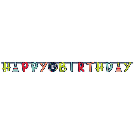 Zawieszka na listy Happy Birthday 10 Years 3.2m