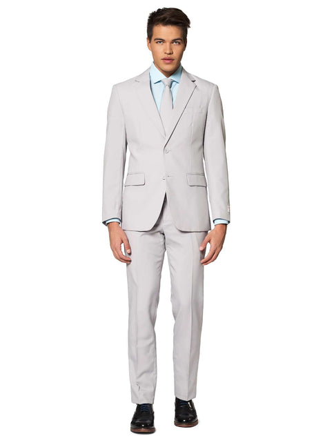 Szary garnitur męski <tc>OppoSuits</tc>