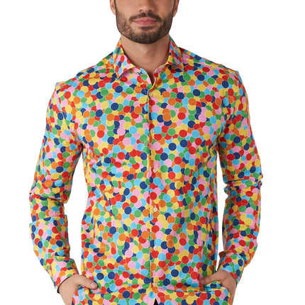 Party Confetti Shirt Men <tc>OppoSuits</tc>