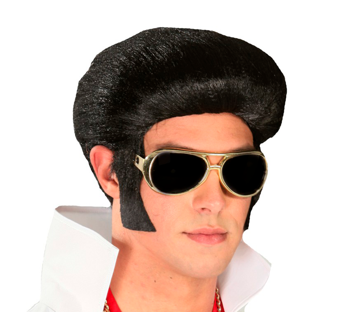 Peruka Elvis Rock And Roll w kolorze czarnym