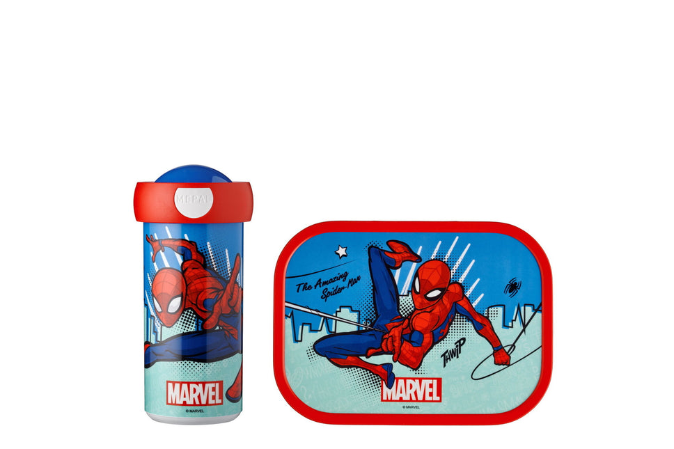 Zestaw obiadowy Campus School kubek+pudełko na lunch Spiderman