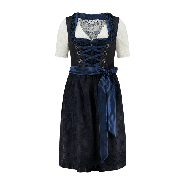 Granatowa sukienka Dirndl Dress Oktoberfest Women 2 Pieces