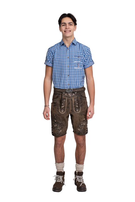 Brązowe krótkie buty męskie Vintage