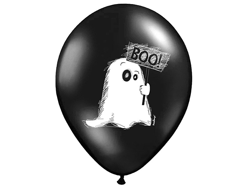 Balony na Halloween Boo! 30cm 6szt