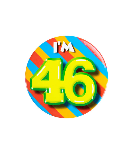 Jestem 46 Button 46 Years 5.5cm