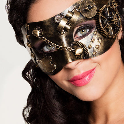 Steampunkowa maska na oczy