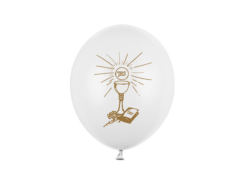 Balony komunijne 27cm 6szt