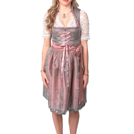 Szara sukienka Dirndl Oktoberfest Pink Ladies
