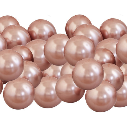 Balony Rose Gold Chrome 13cm 40szt