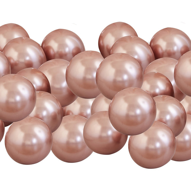 Balony Rose Gold Chrome 13cm 40szt