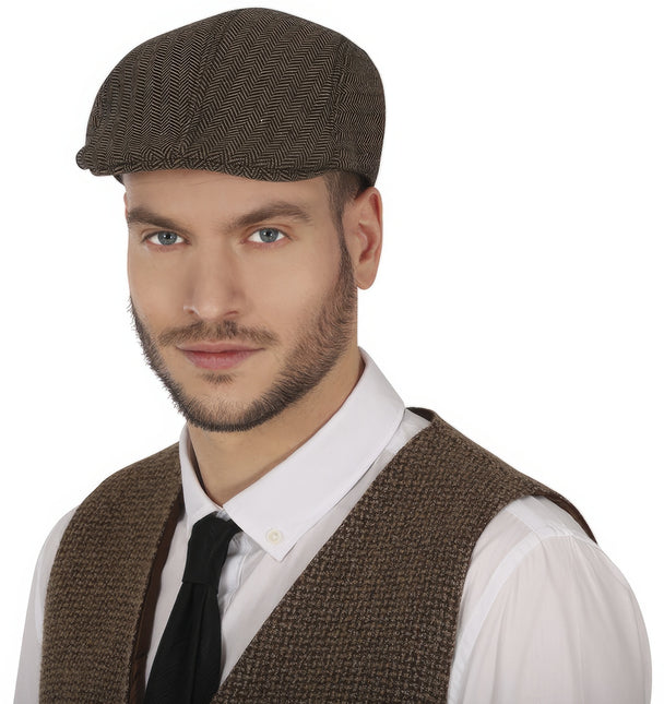 Beret brązowy
