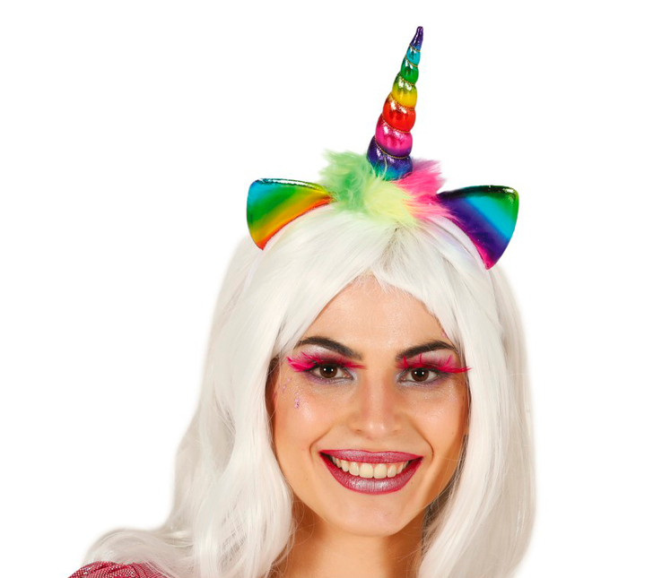 Kolorowa tiara jednorożca