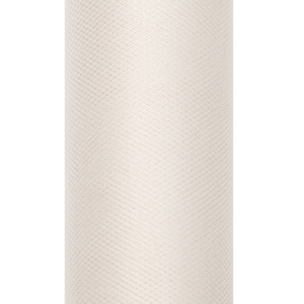 Waniliowy kremowy tiul w rolce 30cm 9m