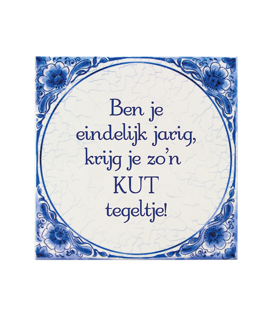 Delft Blue Tile Pussy Tile 14.5cm
