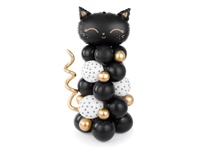 Balloon Pillar Cat Black 1.4m