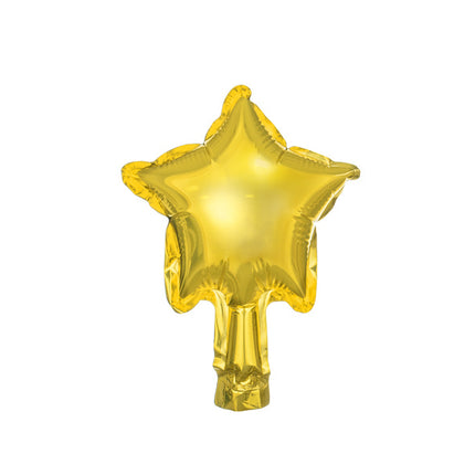 Balon helowy gwiazda złoty pusty 12cm 25szt