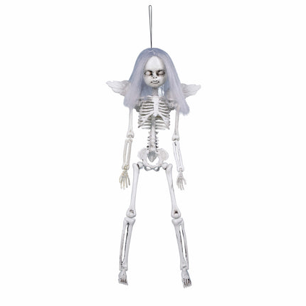 Dekoracja wisząca na Halloween Anioł Szkielet 40 cm