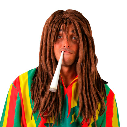 Peruka Rasta brązowa długa