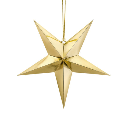 Golden Lampion Star 45 cm