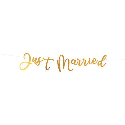 Chusta listowa Just Married 91,5 cm