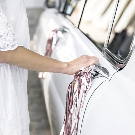 Zestaw dekoracji samochodu na ślub Just Married