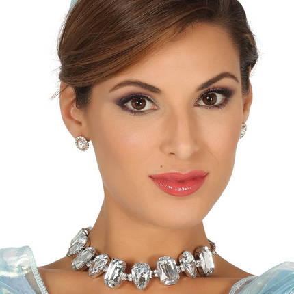 Naszyjnik Diamenty 19cm