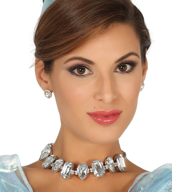 Naszyjnik Diamenty 19cm