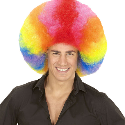 Kolorowa peruka Afro Extra Big