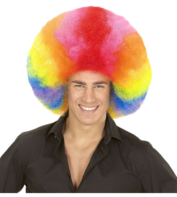 Kolorowa peruka Afro Extra Big