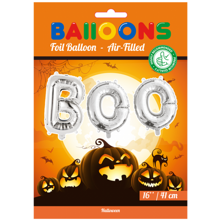 Zestaw balonów z literami Boo Silver 41 cm