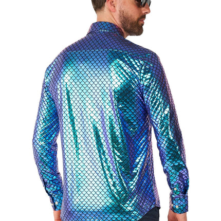 Mermaid Disco Shirt Men <tc>OppoSuits</tc>